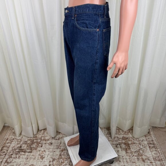 Men's Levi’s 505 Straight Regular Fit Non Stretch Jeans Denim Size 36 x 32 Blue - Picture 4 of 12